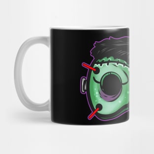 Green Monster Frankenstein Mask Costume For Halloween Mug